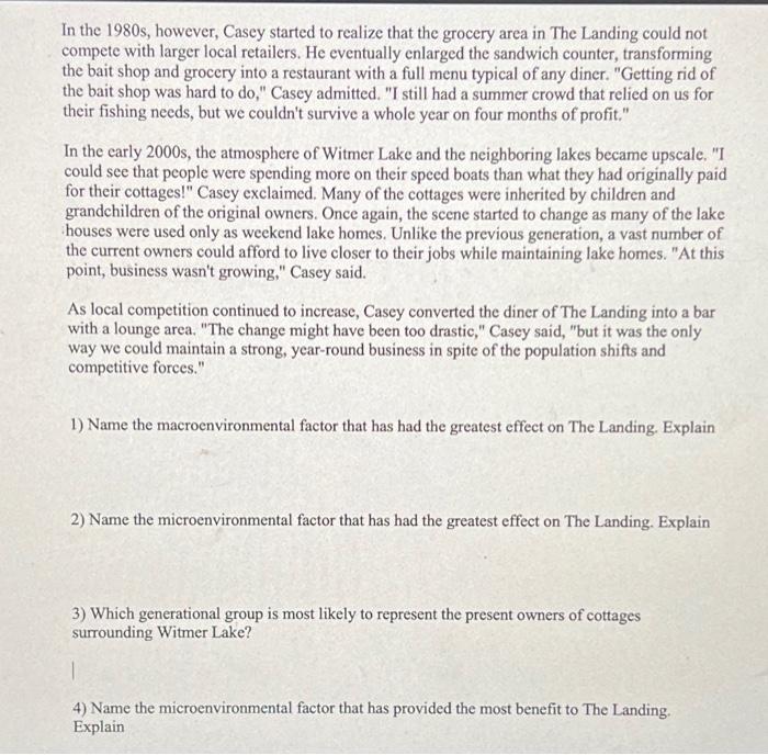 Solved 4. Read the following case study and answer the | Chegg.com