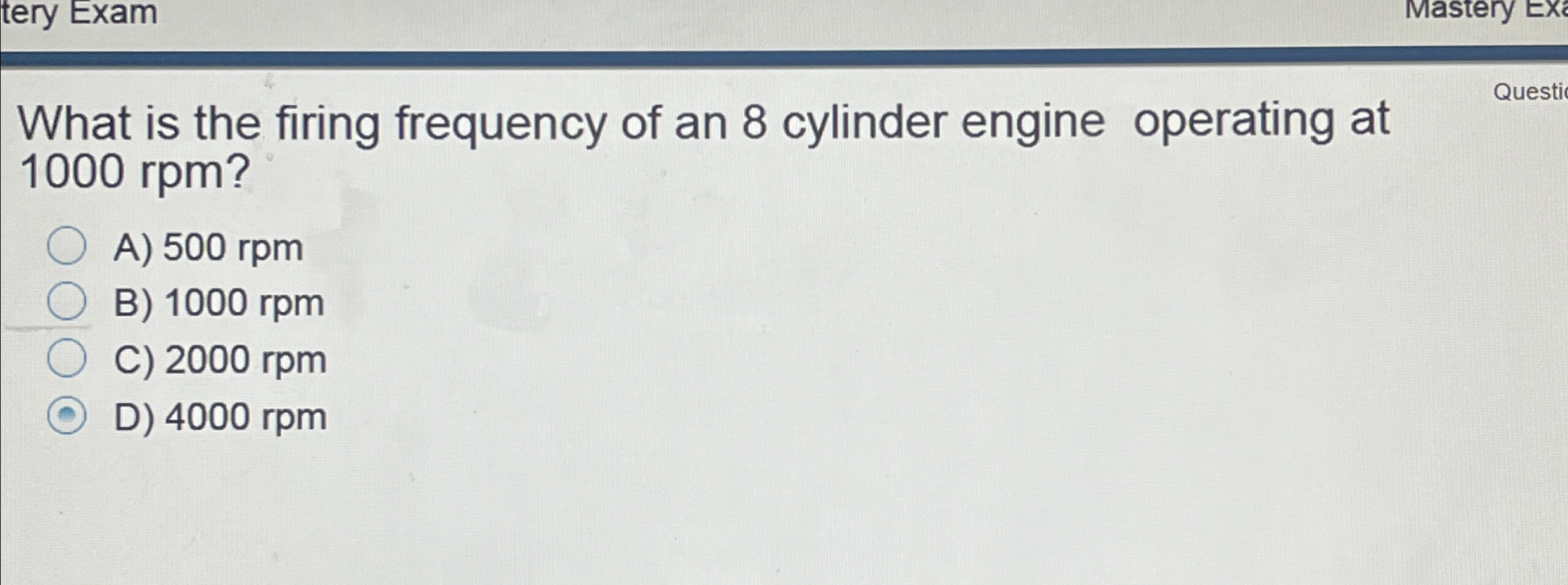 Solved What is the firing frequency of an 8 ﻿cylinder engine | Chegg.com