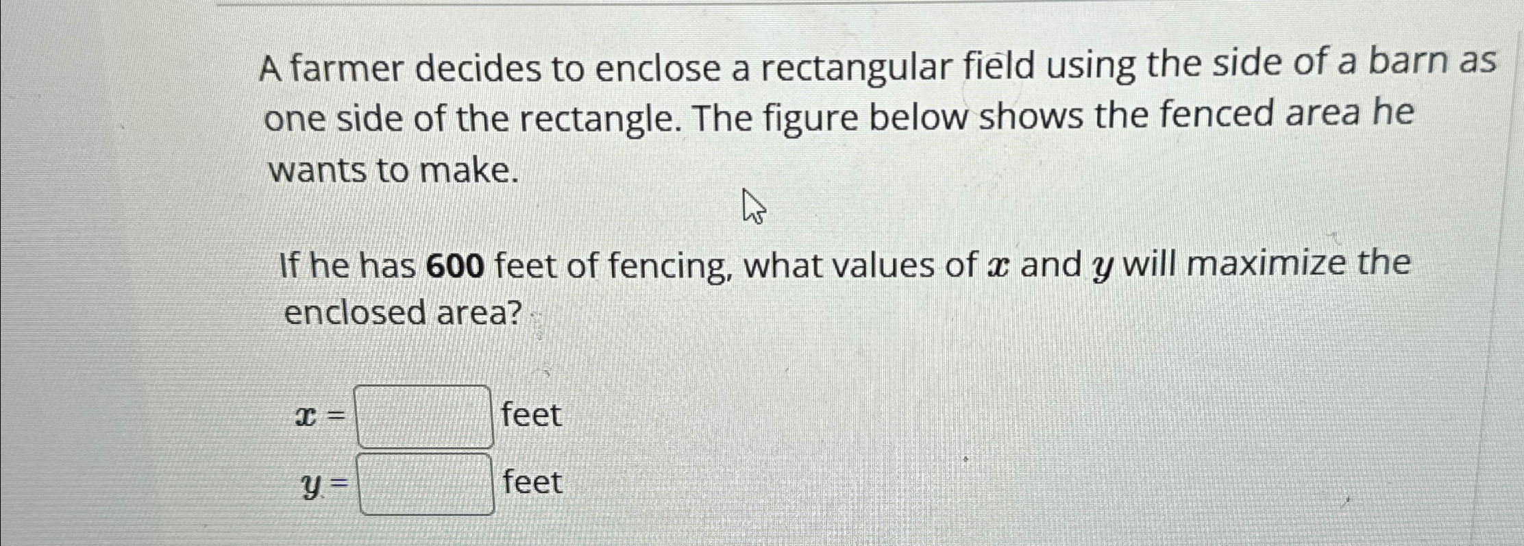 A farmer decides to enclose a rectangular field using | Chegg.com