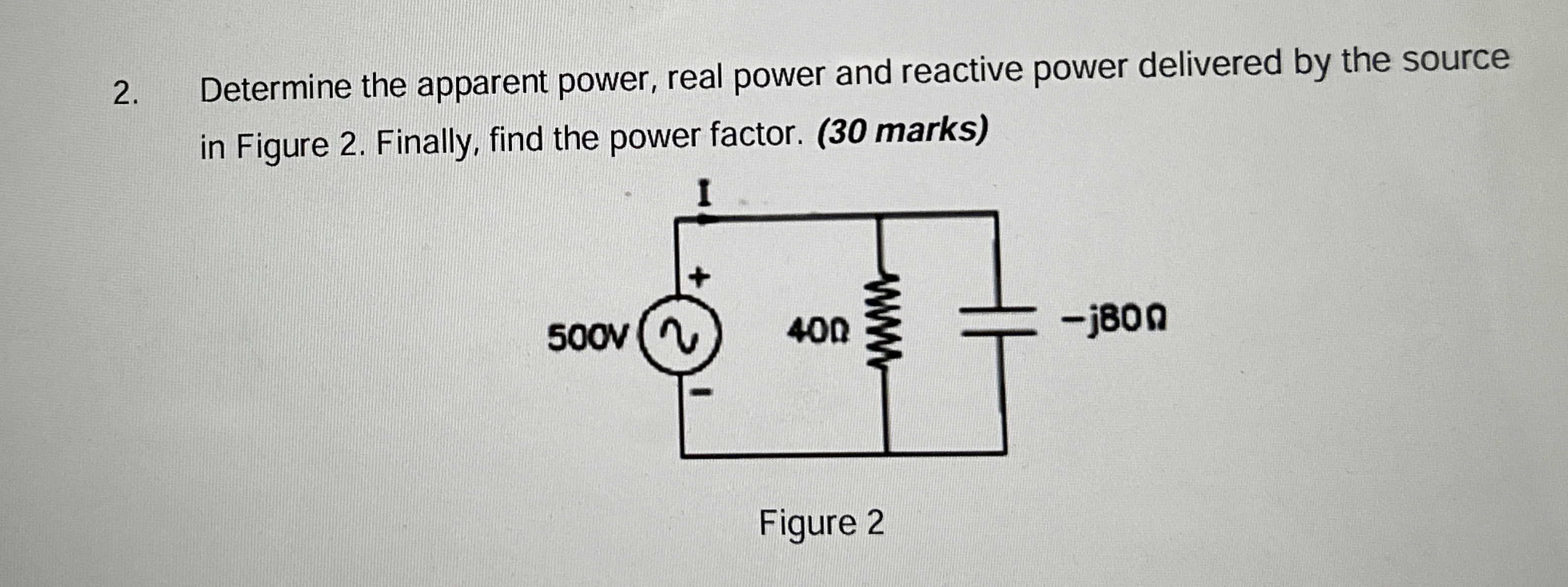 Solved Determine the apparent power, real power and reactive | Chegg.com