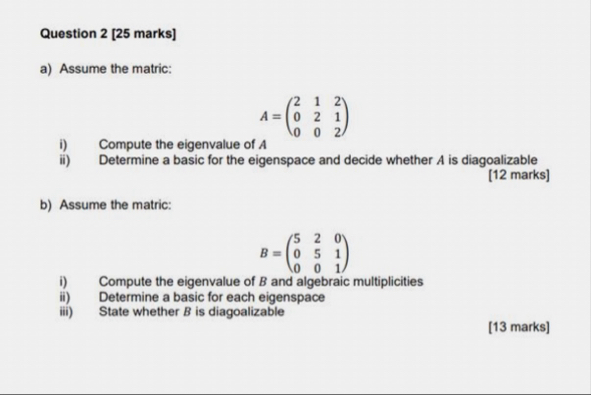 Solved Question 2 [25 ﻿marks]a) ﻿Assume the | Chegg.com