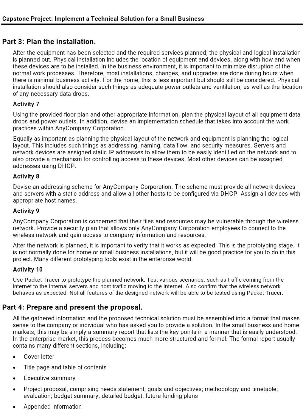 Solved Capstone Project Implement a Technical Solution for