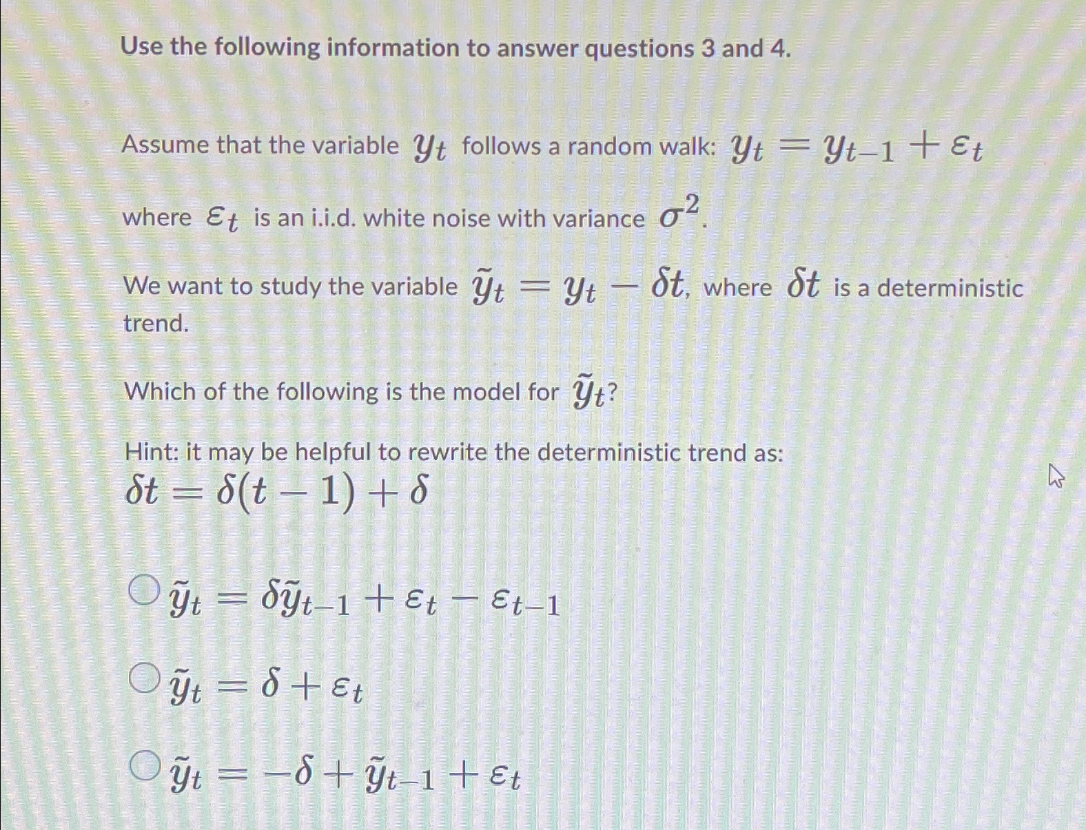 Solved Use the following information to answer questions 3 | Chegg.com