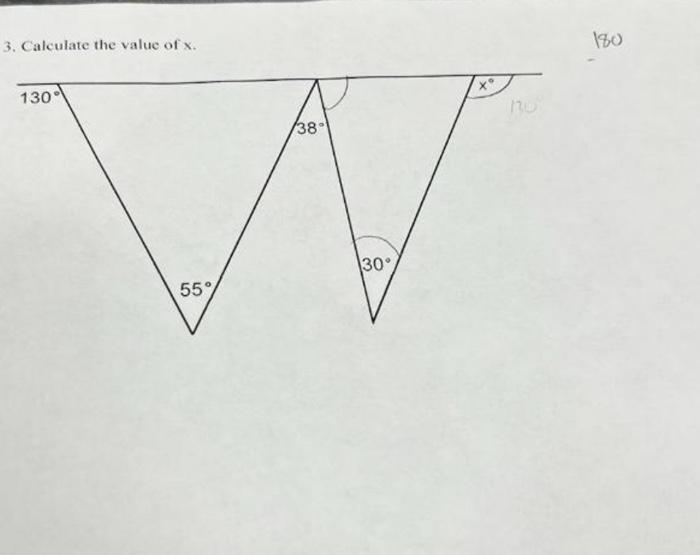 Solved 3. Calculate the value of x. | Chegg.com
