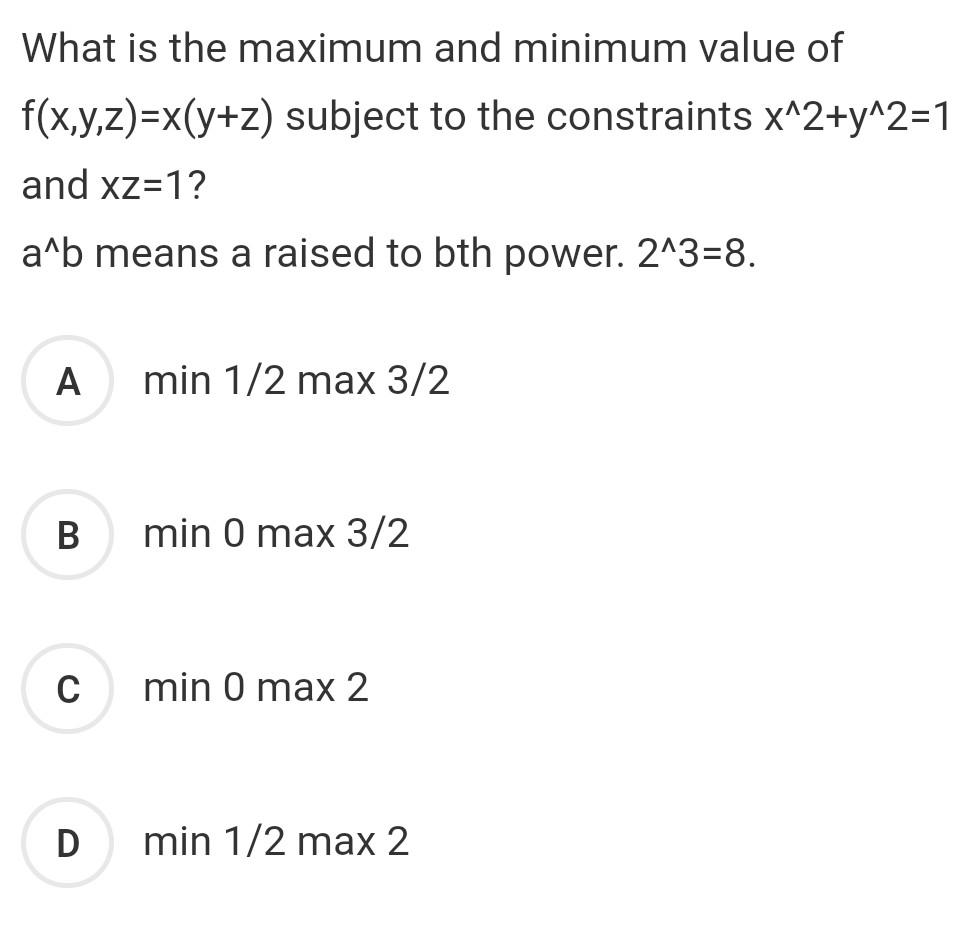 solved-what-is-the-maximum-and-minimum-value-of-chegg