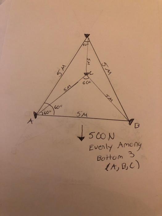 Triangular pyramid (equilateral triangles)solve for | Chegg.com