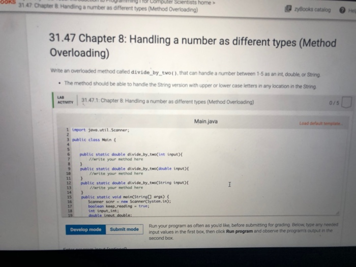 Solved 17: Chapter 8: Handling a number as different types | Chegg.com