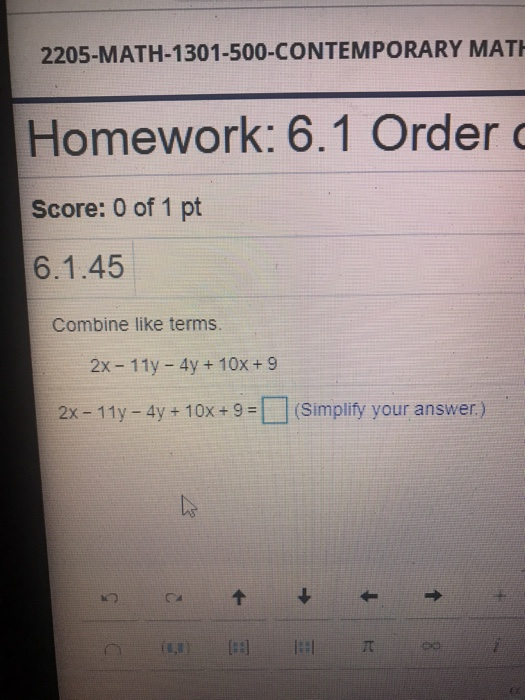 Solved 2205-MATH-1301-500-CONTEMPORARY MATH Homework: 6.1 | Chegg.com