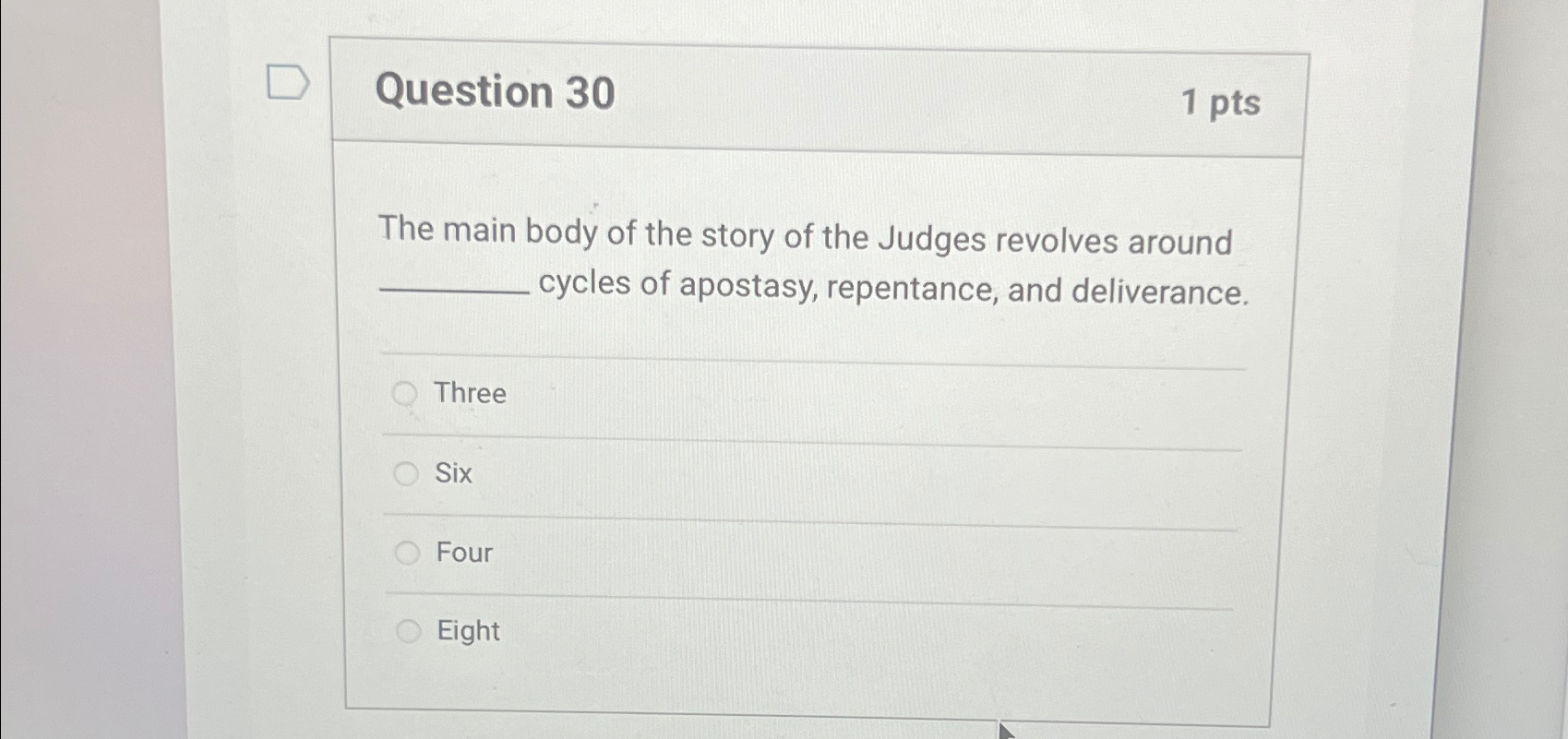 Solved Question 30 1 ﻿pts The main body of the story of the | Chegg.com