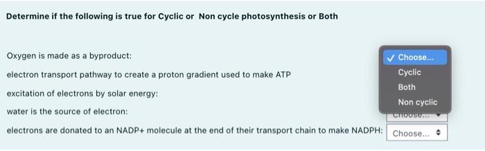 Solved Determine if the following is true for Cyclic or Non | Chegg.com