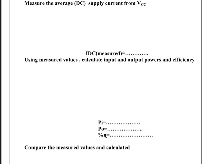 Solved EXPERIMENT NO.(3) CLASS-B, POWER AMPLIFIERS Class -B | Chegg.com