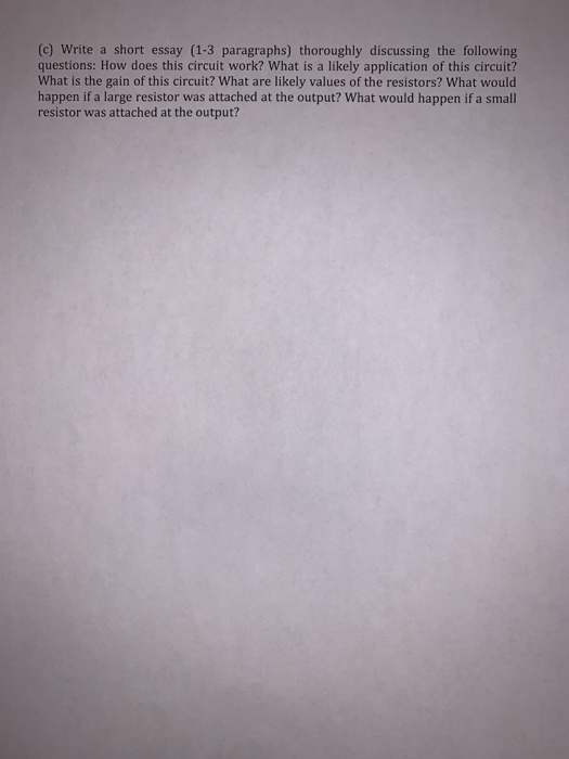 Solved Question #3: (20 marks) For the below circuit, assume | Chegg.com