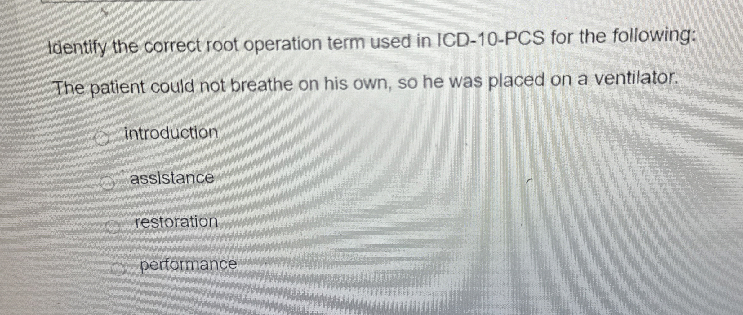 Solved Identify the correct root operation term used in | Chegg.com