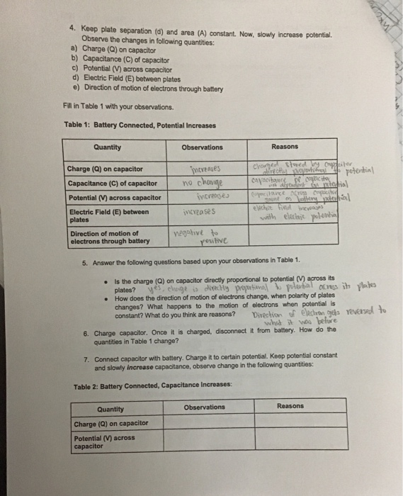 CAPACITOR PET LAB go to → phet.Colorado.edu use →