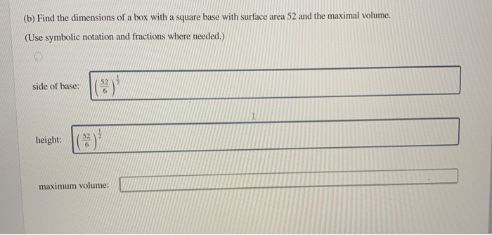 solved-b-find-the-dimensions-of-a-box-with-a-square-base-chegg