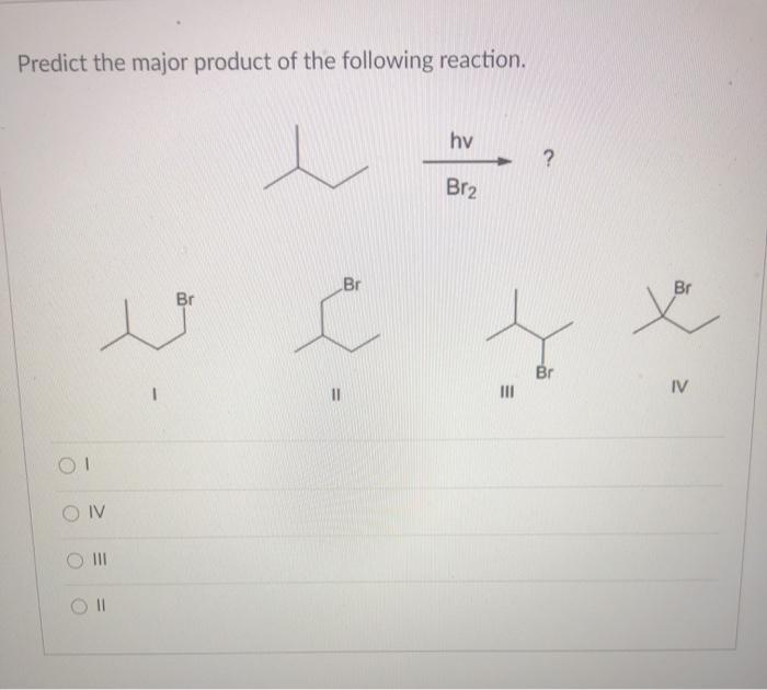 Solved Predict The Major Product Of The Following Reaction. | Chegg.com