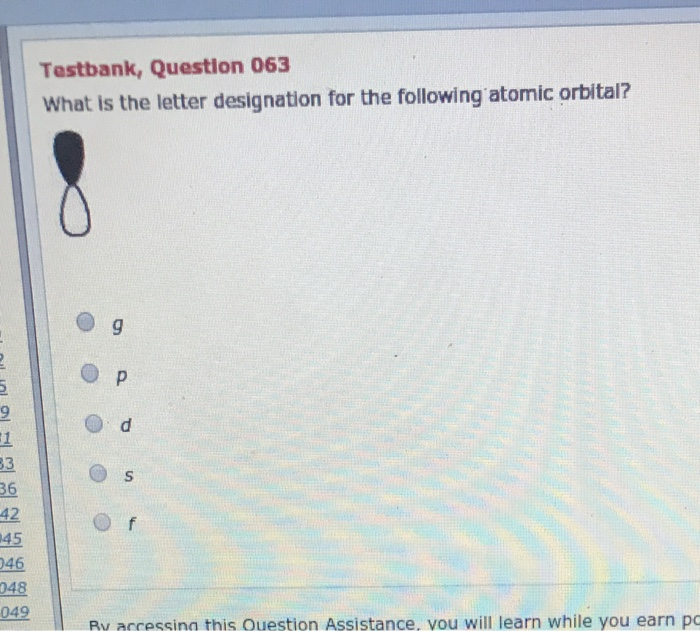 Solved Testbank, Question 063 What is the letter designation