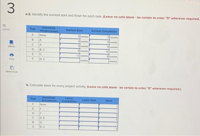 Solved B Problem 15-9 (Algo) Given The Following Project | Chegg.com