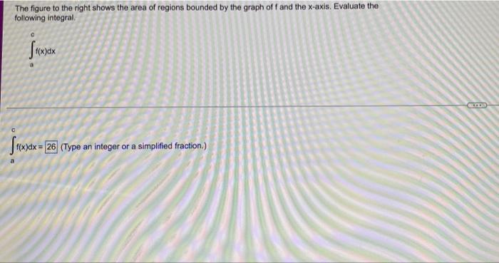 Solved The figure to the right shows the area of regions | Chegg.com