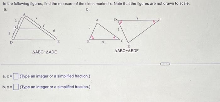 Solved In the following figures, find the measure of the | Chegg.com