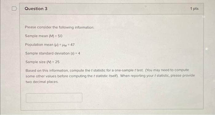 Solved Please Consider The Following Information: Sample | Chegg.com