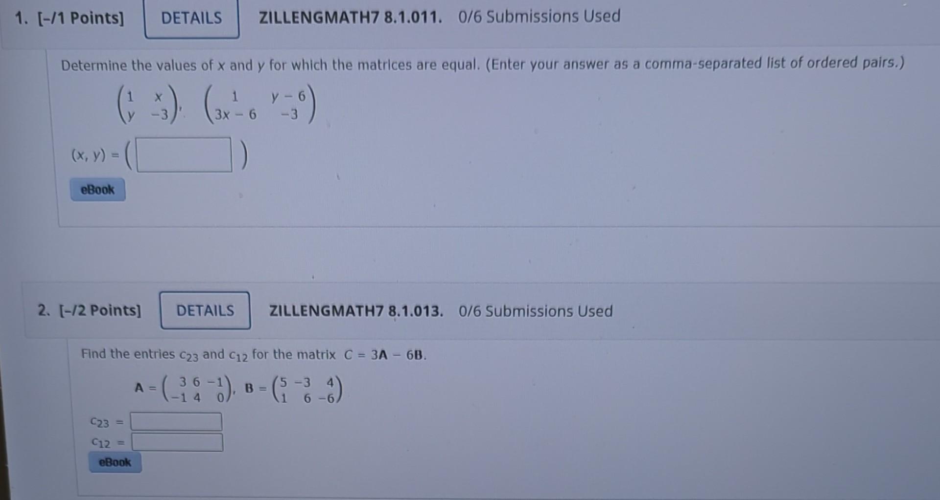 Solved Determine the values of x and y for which the | Chegg.com