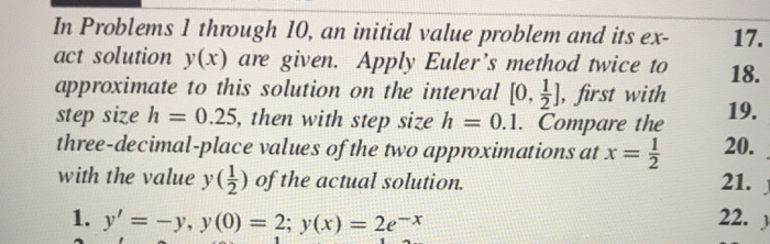 Solved In Problems 1 through 10, an initial value problem | Chegg.com