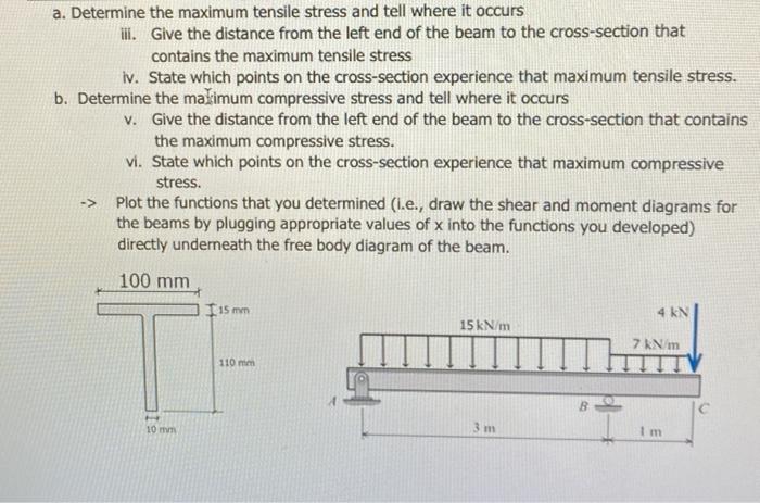 Solved a. Determine the maximum tensile stress and tell | Chegg.com
