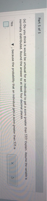 Part 2 of 5 (b) What is the probability that the | Chegg.com