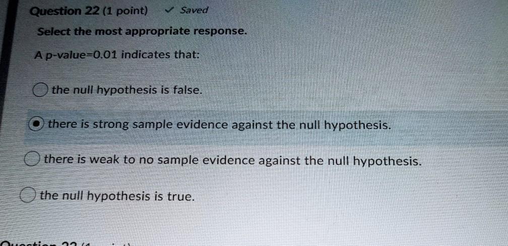 Solved Question 22 (1 point) Saved Select the most | Chegg.com