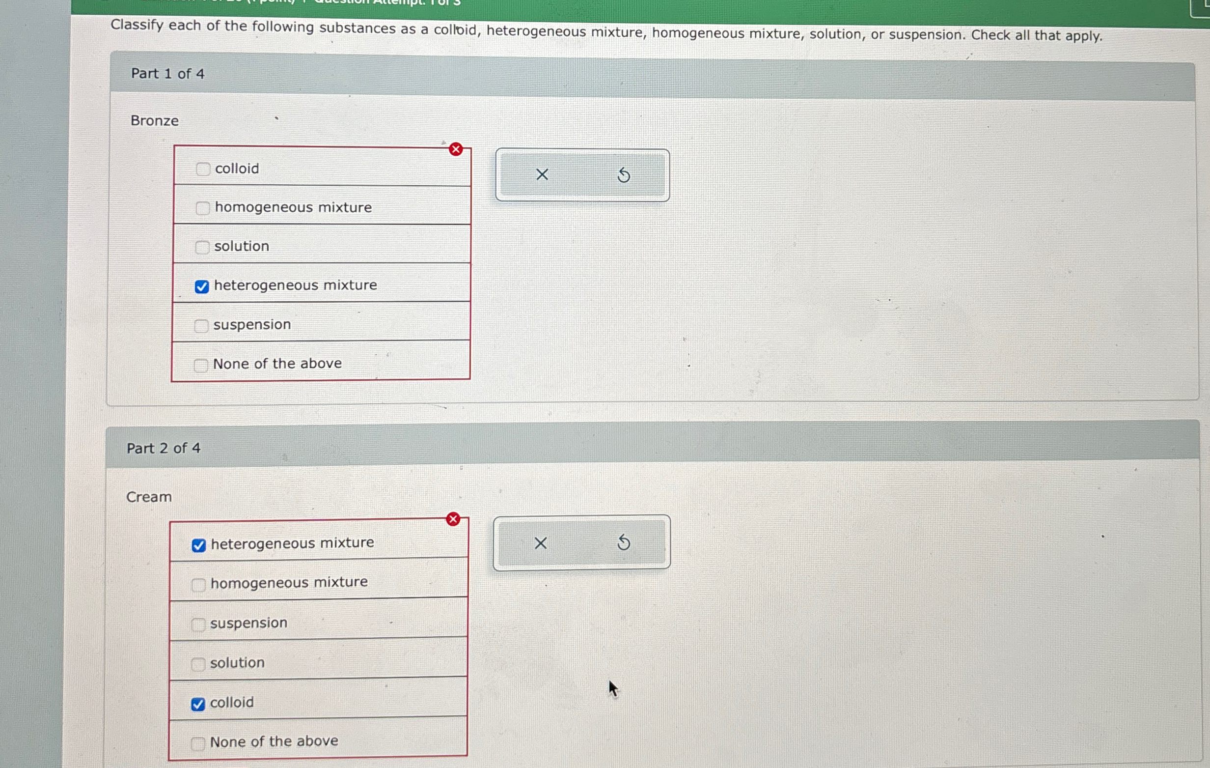 Solved Classify each of the following substances as a | Chegg.com