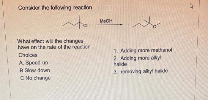 Solved Consider the following reaction hat effect will the | Chegg.com
