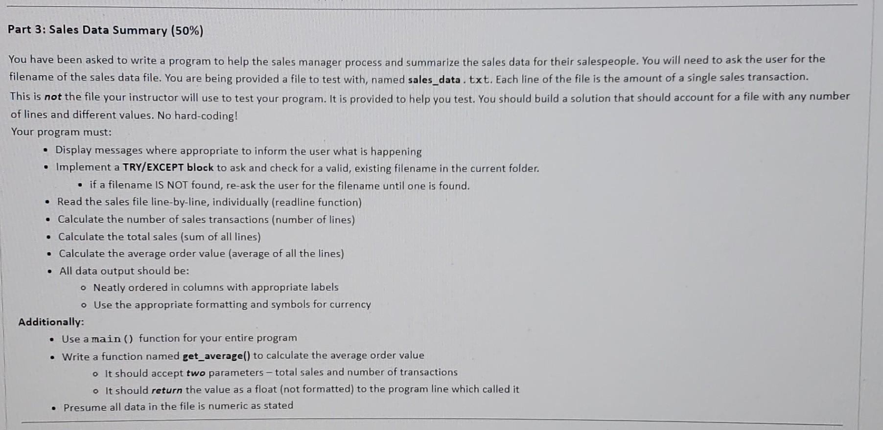 Solved You have been asked to write a program to help the | Chegg.com