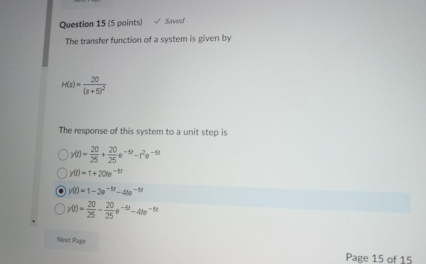 Solved The transfer function of a system is given by | Chegg.com