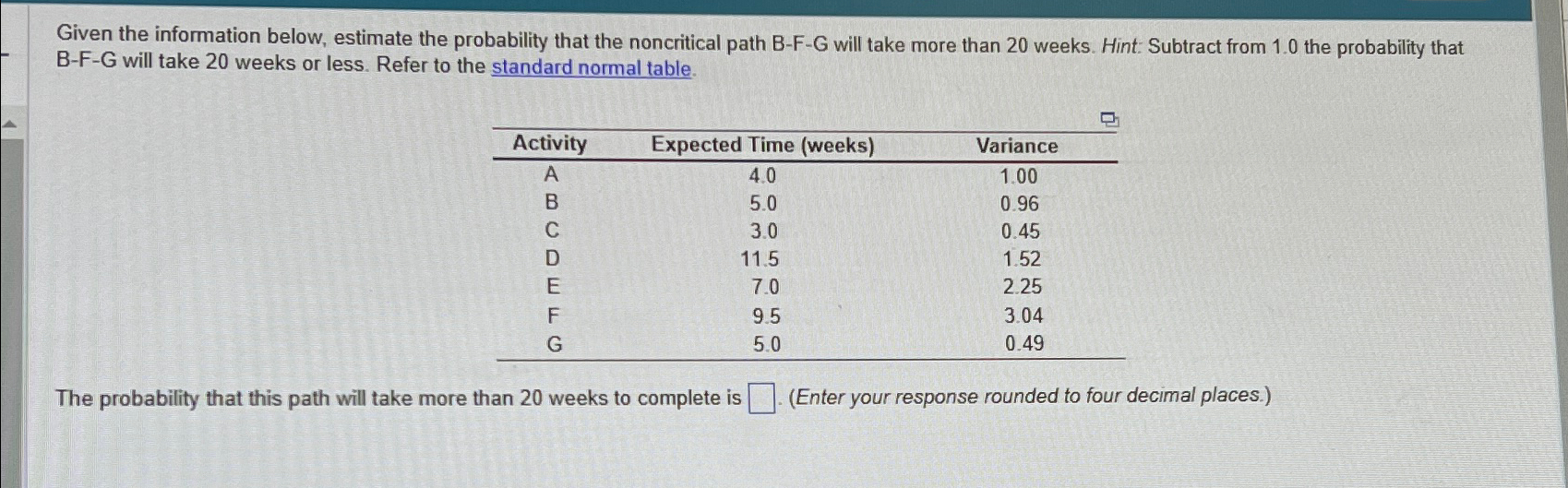 Solved Given the information below, estimate the probability | Chegg.com