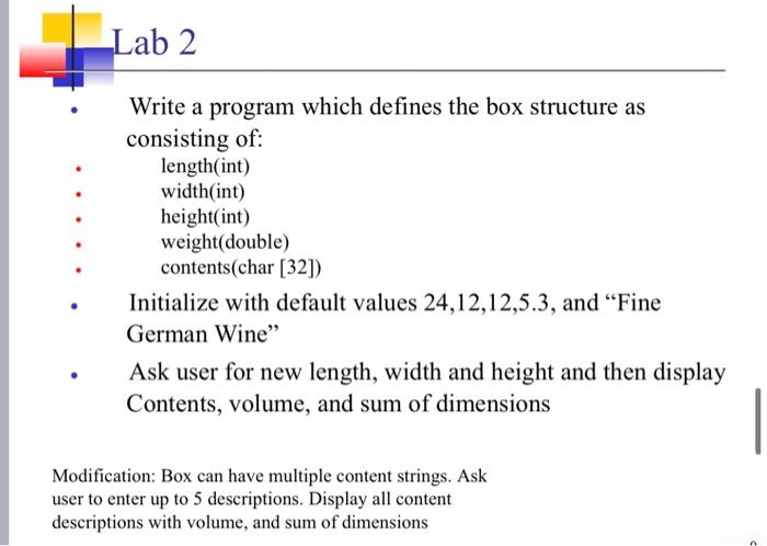 Solved Lab 1 Write a program that accepts up to ten strings | Chegg.com