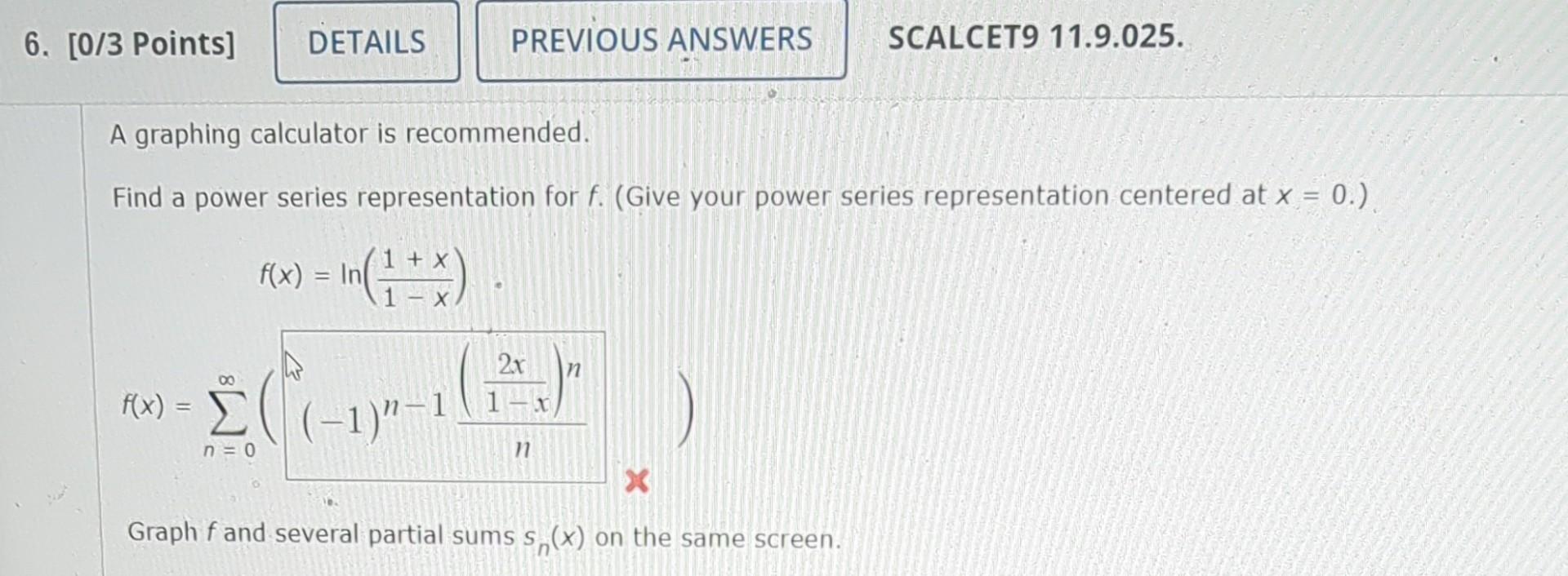 Solved A graphing calculator is recommended. Find a power | Chegg.com