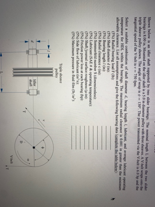 assignment d 9 idler shaft