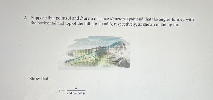 Solved 2. Suppose That Points A And B Are A Distance D | Chegg.com