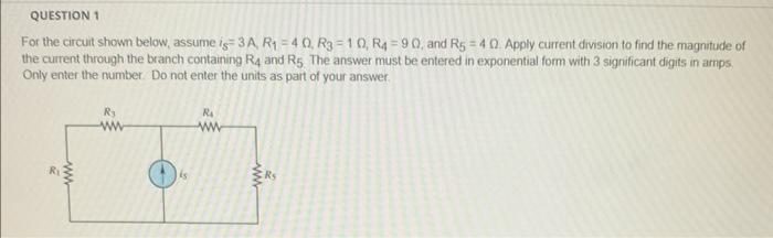 Solved For the circuit shown below, assume is =3 | Chegg.com