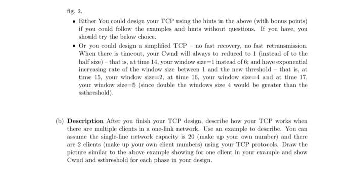 2. Design your own connection-oriented transport | Chegg.com