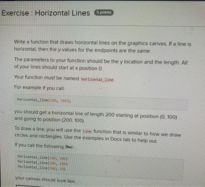 Solved CodeHS PYTHON HELP!!! I have been stuck in these two | Chegg.com