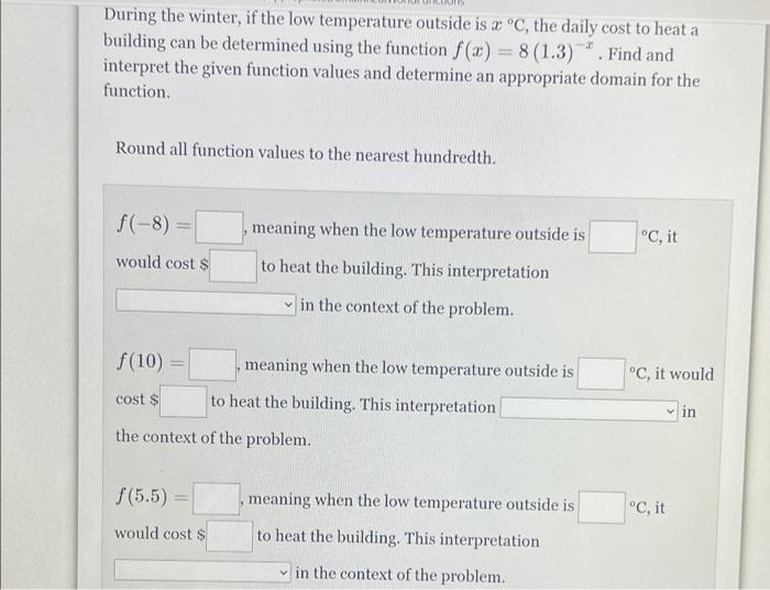 Solved During the winter, if the low temperature outside is | Chegg.com