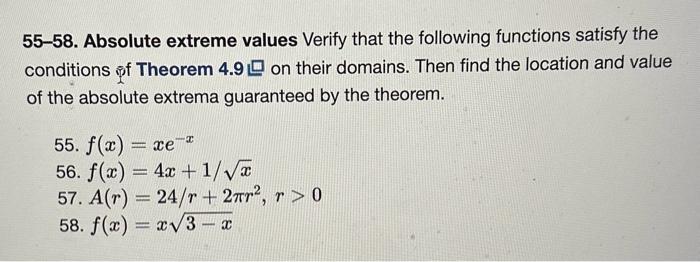 Solved increasing and decreasing functions. Find the | Chegg.com