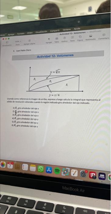 thundo como teferench la imusen de amba, exprea y luego calcula la integral que representa al sobido de revelicido obteniblo