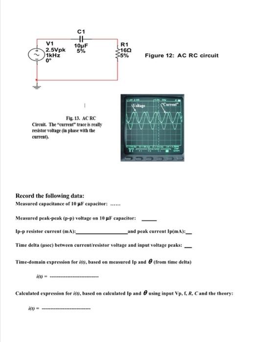 Solved ENGR 2105 Lab 5Inductors and Capacitors in AC