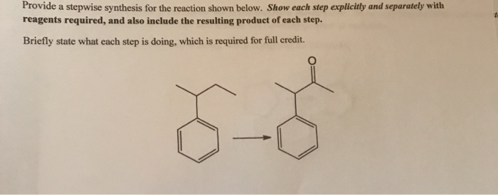 Solved Provide A Stepwise Synthesis For The Reaction Shown | Chegg.com