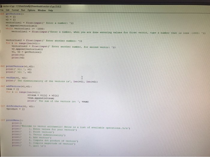 Solved create a function that stores values for two | Chegg.com