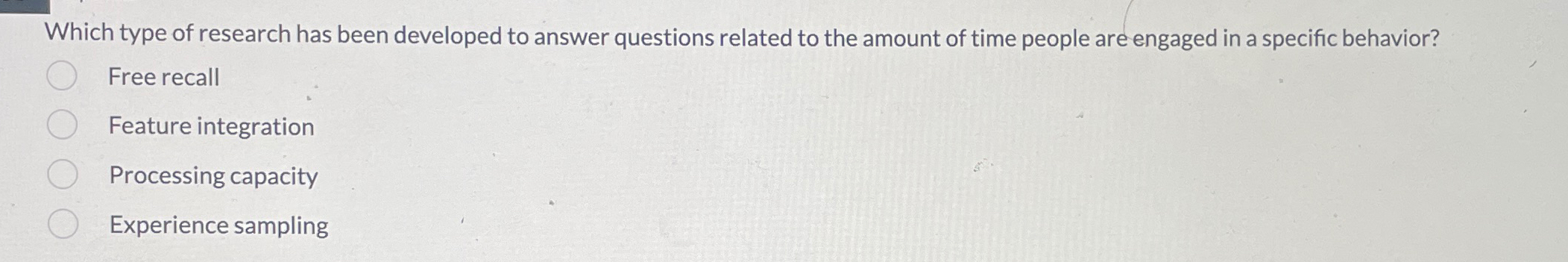 Solved Which type of research has been developed to answer | Chegg.com