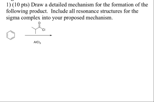 Solved (10 ﻿pts) ﻿Draw a detailed mechanism for the | Chegg.com